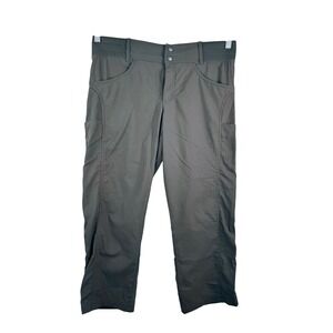 Title Nine Clamber capri Pants Womens 12 Grey Hiking Outdoor Travel